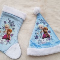 Коледен чорап и шапка Елза , снимка 5 - Шапки, шалове и ръкавици - 38846281