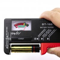 Тестер за батерии Уред за измерване AA AAA C/D 9V, снимка 1 - Друга електроника - 28631363
