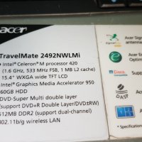 Лаптоп Acer TravelMate 2592NWLMi, снимка 4 - Лаптопи за дома - 33109203