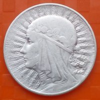Полша 5 злоти 1934 сребро, снимка 2 - Нумизматика и бонистика - 28766427