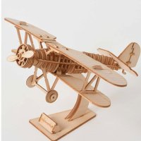 3D Дървен Пъзел Самолет, снимка 3 - Пъзели - 44117698