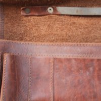 Стара кожена чанта, снимка 7 - Антикварни и старинни предмети - 43896014