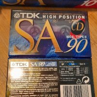 TDK SA 90 Лот от 10 бр чисто нови хромни касети OVP TDK SA90, снимка 1 - Аудио касети - 43507012