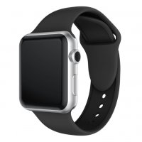 Силиконова каишка за Apple Watch 3, iWatch 4 - 38mm/ 40mm/ 42мм/ 44мм/41мм/45мм червена, черна, синя, снимка 4 - Каишки за часовници - 28461532