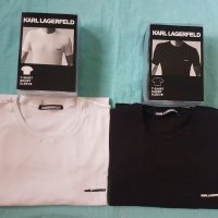 ОРИГИНАЛНИ тениски KARL LAGERFELD,размер L/XL.С кутия!НОВИ!, снимка 1 - Тениски - 26584648