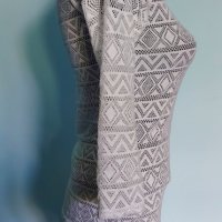 Еластична прозрачна блуза / 3 броя, различни цветове и модели , снимка 9 - Блузи с дълъг ръкав и пуловери - 36829885
