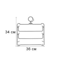 3673 Закачалка за поли и панталони на 3 нива, снимка 9 - Органайзери - 40491105