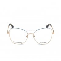 GUESS 🍊 Дамски метални рамки за очила BLUE & GOLD нови с кутия, снимка 8 - Слънчеви и диоптрични очила - 38410260