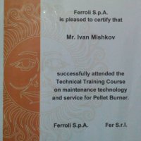 Пелетна горелка Фероли Ferroli SUN P7N с бункер и безжичен термостат , снимка 15 - Отоплителни печки - 24316617