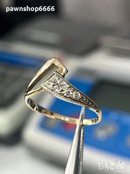 Златен пръстен 14 карата , снимка 1