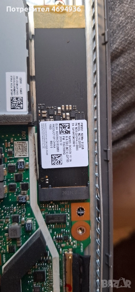 ssd512 nvme samsung на 17.дни , снимка 1
