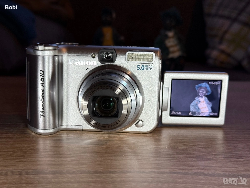 Canon PowerShot A610 – отлично състояние | въртящ LCD, снимка 1