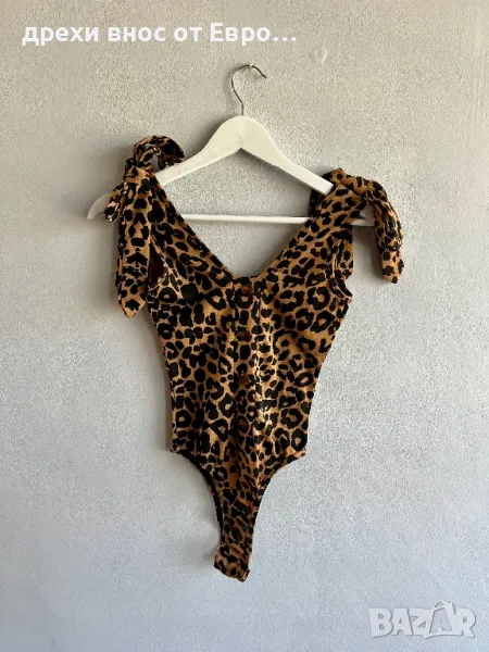 Pretty Little Thing XS леопардово боди , снимка 1