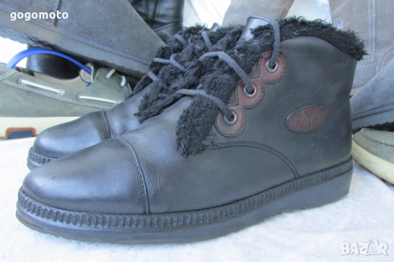 топли дамски боти 38 - 39 original RIEKER basic FREEFLEX, 100% естествена кожа, GOGOMOTO.BAZAR.BG, снимка 1