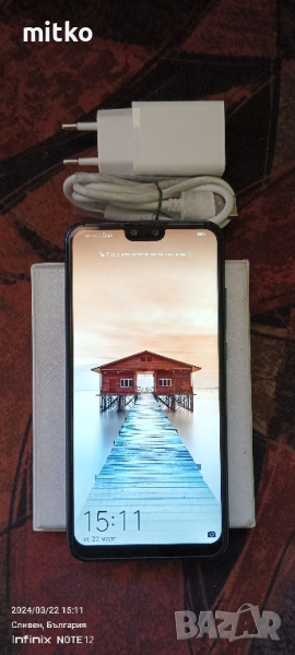 HUAWEI Y9 OCEAN BLUE-Перфектно състояние.4/64gb.Фабричен Гъгъл плей магазин, снимка 1