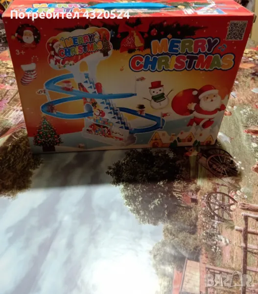 Детска пързалка Дядо Коледа, с фигурки и музика, снимка 1