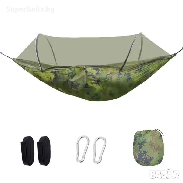 Олекотен хамак с мрежа против насекоми, снимка 1