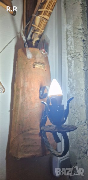 Старинна лампа за стена, снимка 1