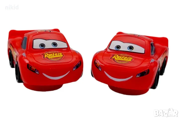 Макуин Маккуин колите McQueen малка пластмасова играчка фигурка кола за игра и украса торта, снимка 1