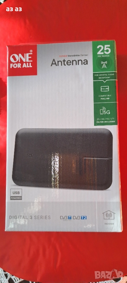 Цифрова тв антена One for all - нова, снимка 1
