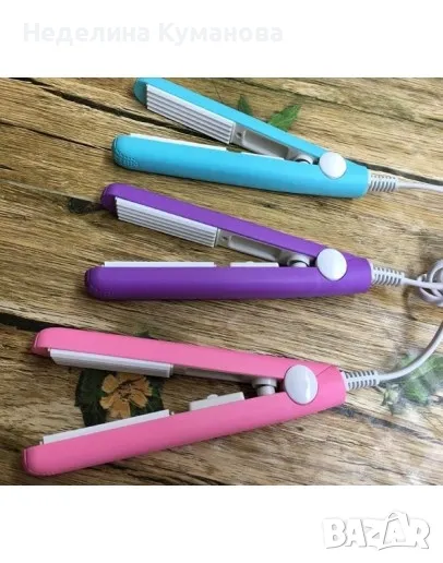 ❌️ МИНИ ПРЕСА ЗА КОСА ТИП ВАФЛИ или за изправяне , снимка 1