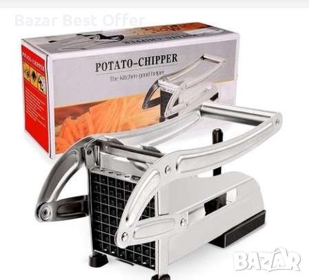 Ръчна изцяло метална преса резачка за картофи Potato Chipper, снимка 1