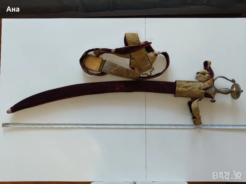 Индийска сабя Тулвар 19 век

, снимка 1