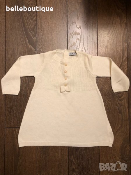 Стилна бебешка италианска рокличка Manai 6 месеца 68 см., снимка 1