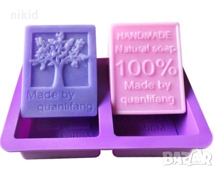 Handmade natural силиконов молд калъп за сапун гипс шоколад, снимка 1