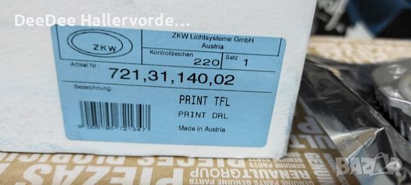 Продавам нови дневни светлини 2 бр. к-кт ZKW за F30/F31/F34., снимка 1