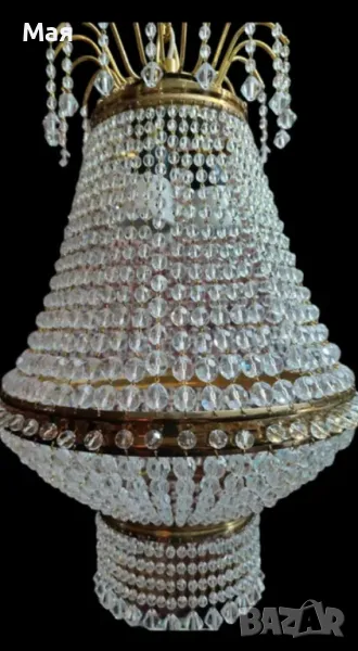 Чешки кристален полилей уникален, елегантен, неразопакован, снимка 1