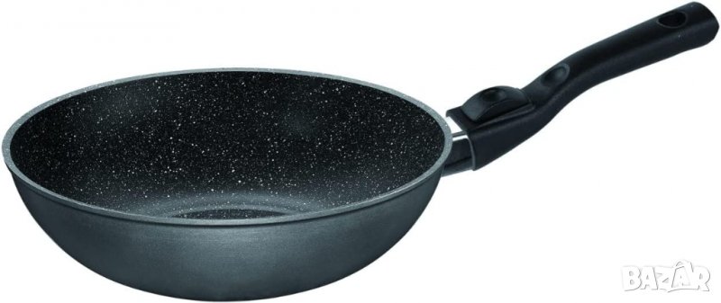 Уок тиган STONELINE 30 см ,Произведено в Германия уок, с подвижна дръжка, снимка 1