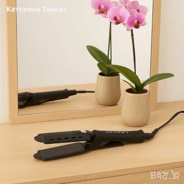 Професионална турмалинова преса за коса с йони, снимка 1