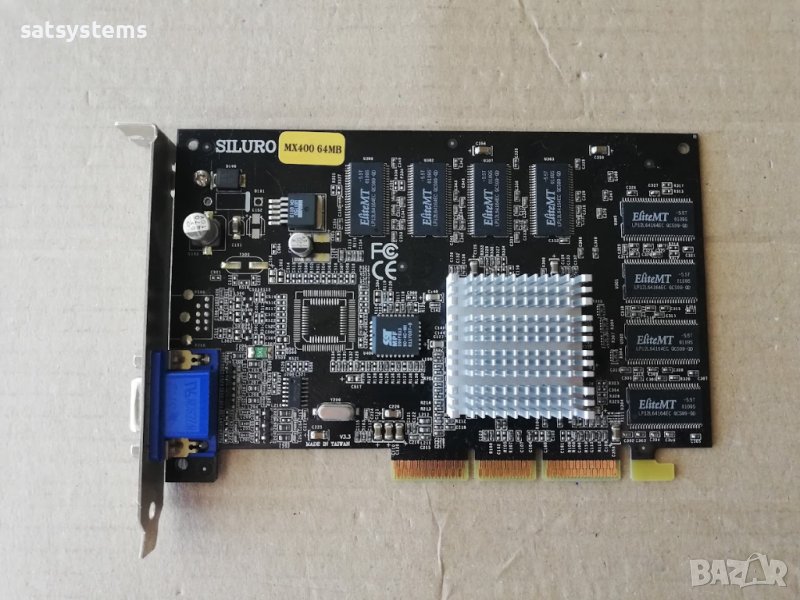 Видео карта NVidia GeForce 2 Abit Siluro MX400Ti  64MB DDR 128bit AGP, снимка 1
