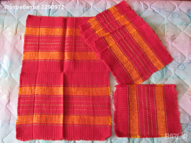 Битова покривка и 6 броя салфетки, снимка 1