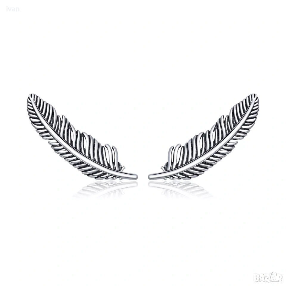 дамски сребърени обици. нови в опаковки , снимка 1