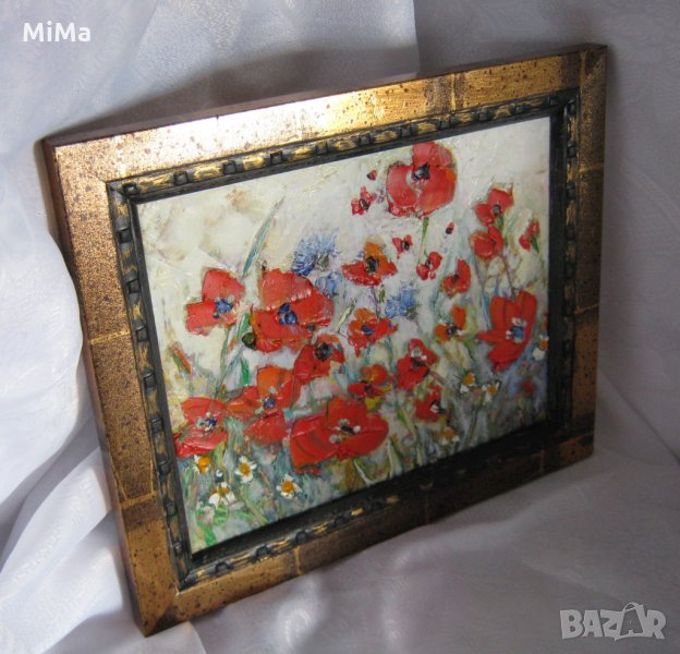Макове, картина, червени цветя, poppies, poppy, Art by MiMa, мак, картина, снимка 1