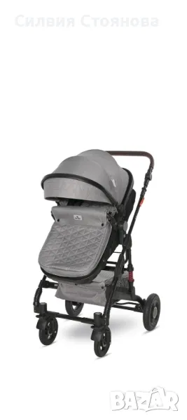 Lorelli Бебешка количка 2в1 Alba Premium Opaline Grey , снимка 1