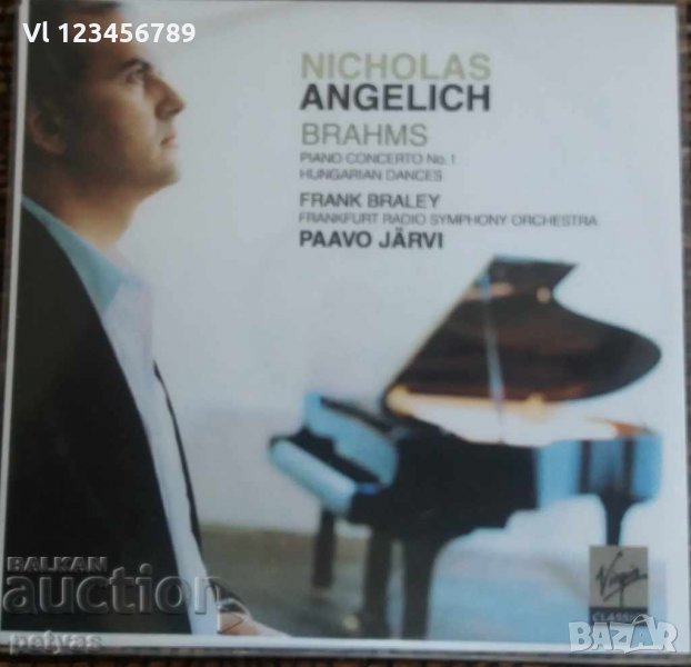 СД -Nicholas Angelich Brahms-Piano Concert No1-Hung. Dances, снимка 1