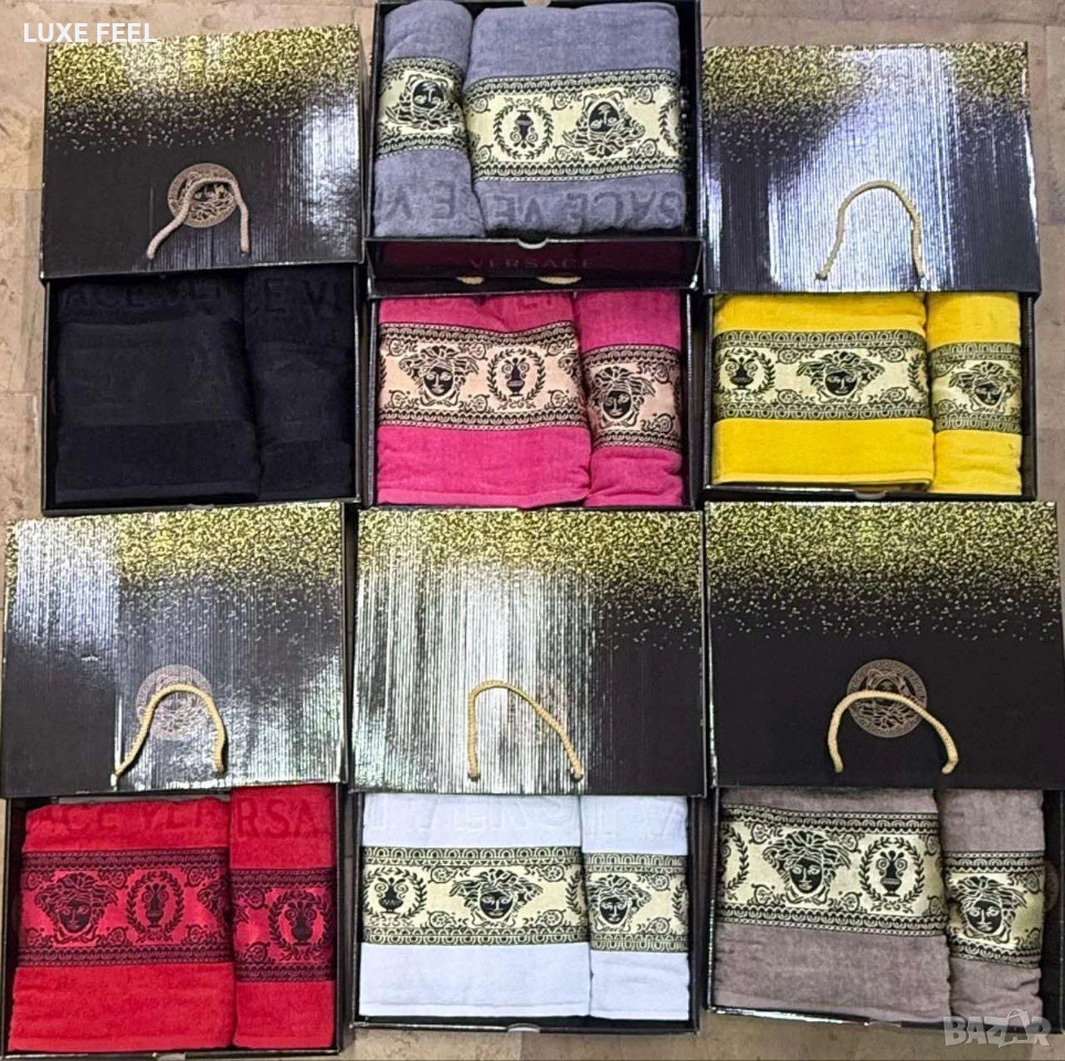 VERSACE ⚜️ Хавлии 2бр в Кутия , снимка 1