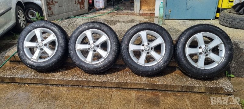 Лети джанти 5x112 vw audi R15 continental 195/65r15, снимка 1