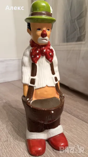 Винтидж порцеланов клоун, палячо– саксия., снимка 1