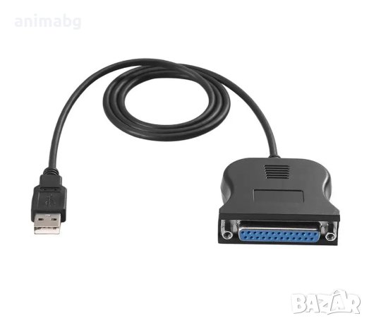 ANIMABG Преходник USB към 25 Pin DB25 за да свържете принтер плотер ксерокс индустриални машини и др, снимка 1