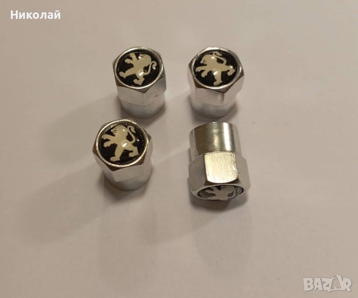 4 бр. Капачки за вентили Пежо , Peugeot , капачки за винтили на джанти, снимка 1