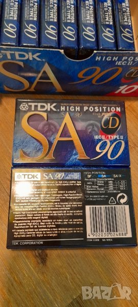 TDK SA 90 Лот от 10 бр чисто нови хромни касети OVP TDK SA90, снимка 1