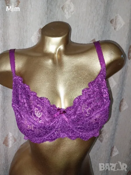 Collection 105 C Дантелен сутиен бордо , снимка 1