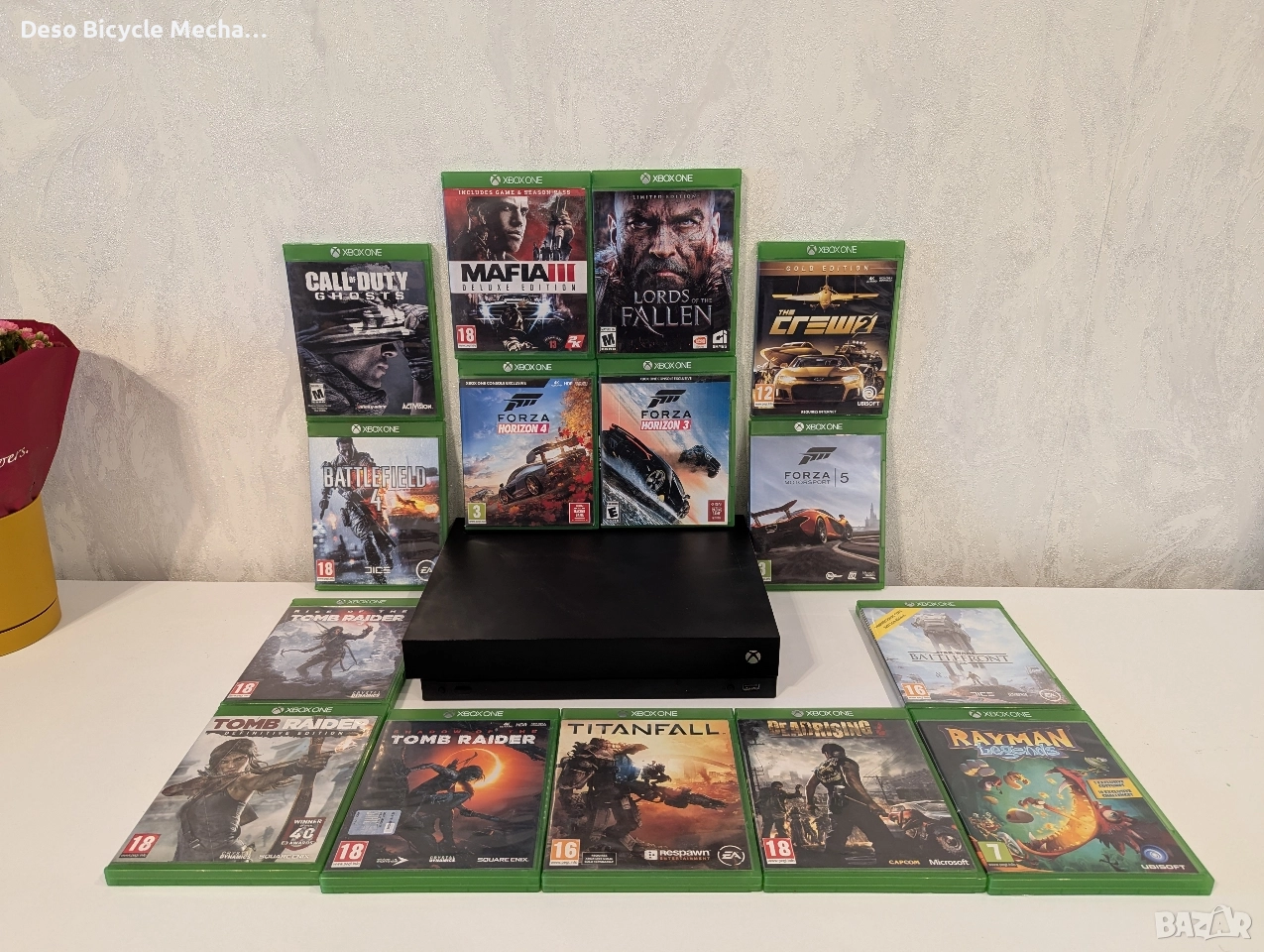 Xbox One X 1TB - (TOP PRODUCT)(15 - игри)(2 - контролера), снимка 1