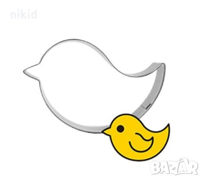 Птиче Пиле метална форма резец украса бисквитки фондан, снимка 1