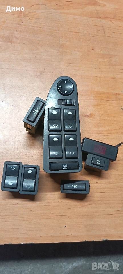 бутони управлени ел стъкла asc авариики бмв е39 bmw e39, снимка 1