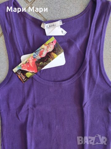 Kikiriki лилав рипс потник, снимка 7 - Потници - 28432251